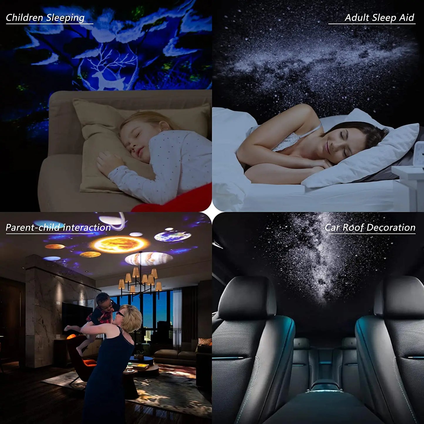 360° Galaxy Star Projector Lamp