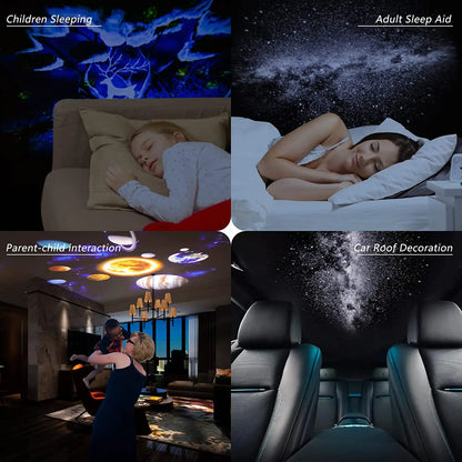 360° Galaxy Star Projector Lamp