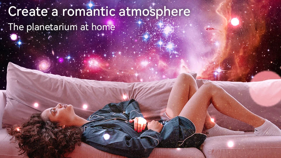 360° Galaxy Star Projector Lamp