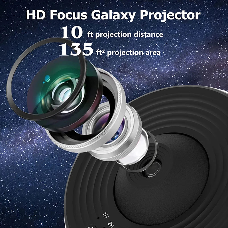360° Galaxy Star Projector Lamp