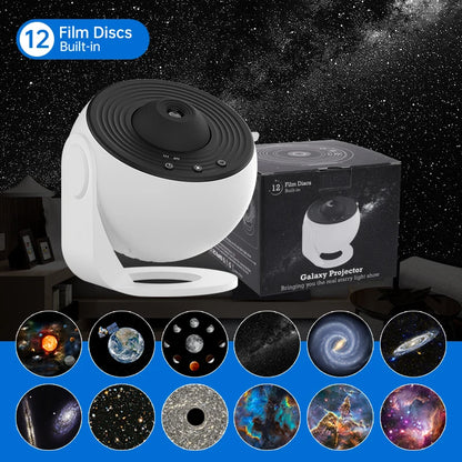360° Galaxy Star Projector Lamp