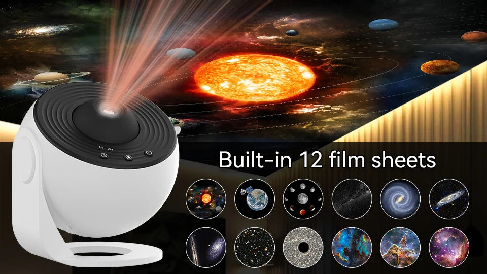 360° Galaxy Star Projector Lamp