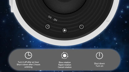 360° Galaxy Star Projector Lamp