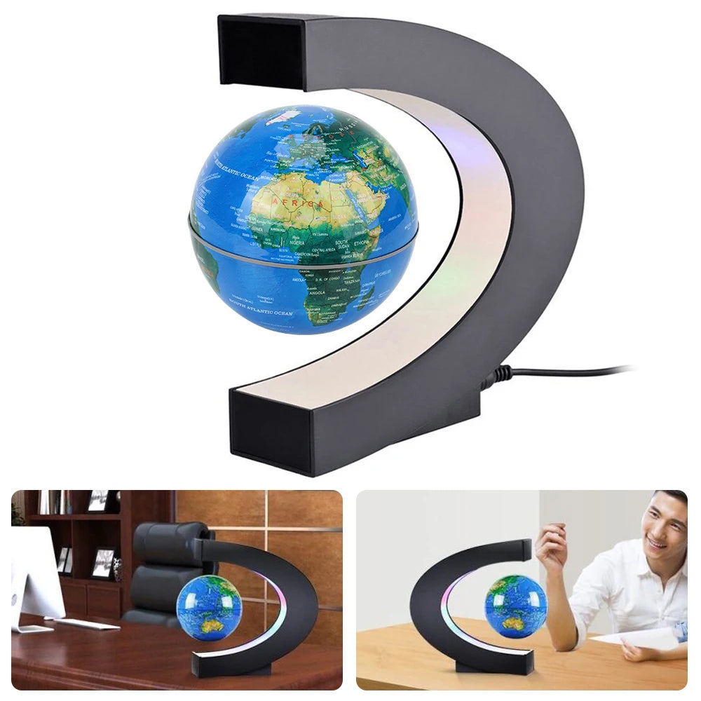 LED Levitating World Globe Lamp