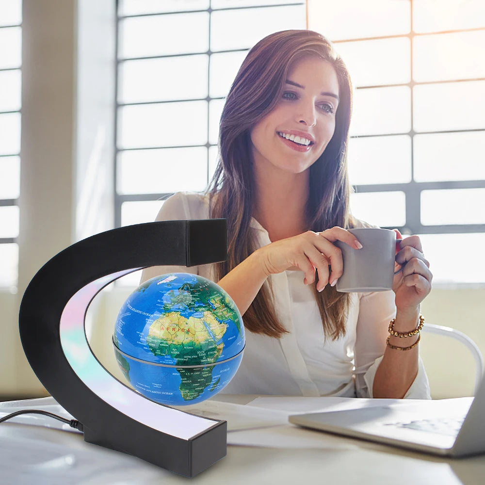 LED Levitating World Globe Lamp