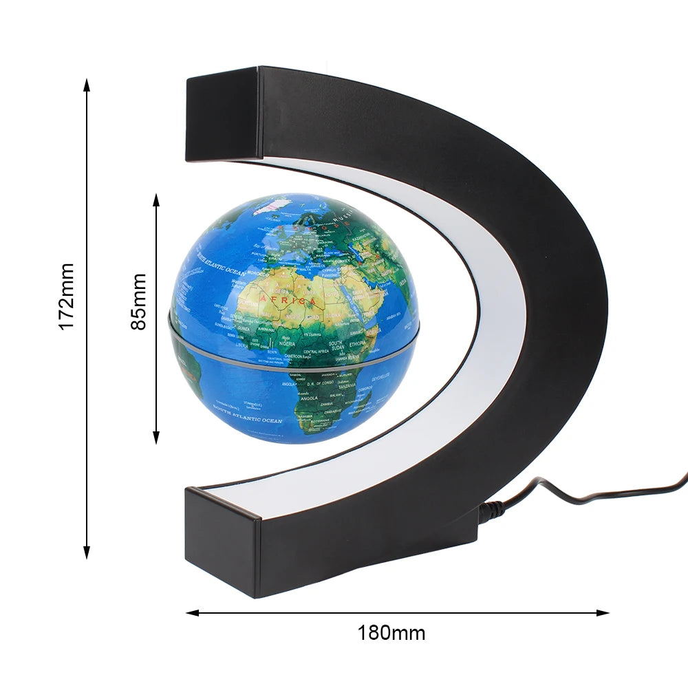 LED Levitating World Globe Lamp