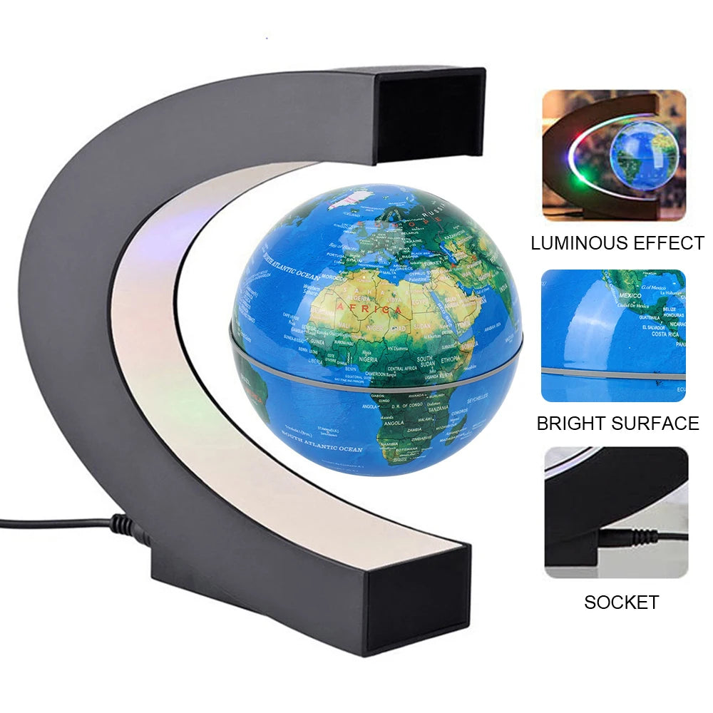 LED Levitating World Globe Lamp