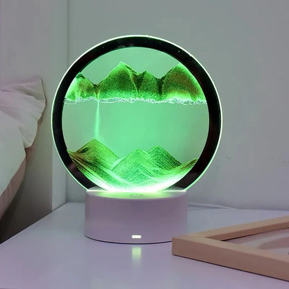 SandFlow™ 3D LED Mood Lamp with Moving Sand Art