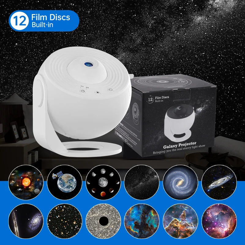 360° Galaxy Star Projector Lamp
