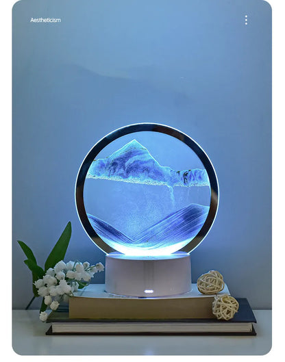 SandFlow™ 3D LED Mood Lamp with Moving Sand Art