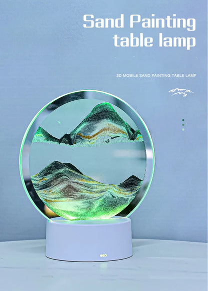SandFlow™ 3D LED Mood Lamp with Moving Sand Art