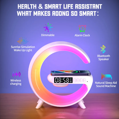 Smart LED Wake-Up Lamp (RGB + Speaker)