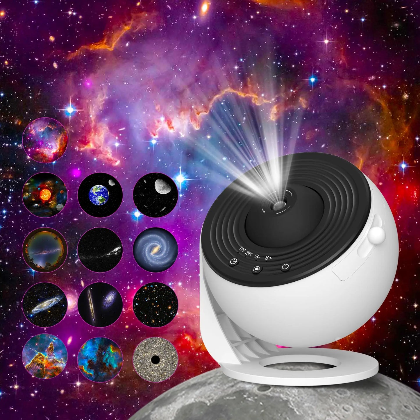 360° Galaxy Star Projector Lamp
