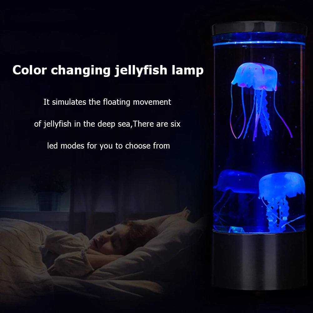 LED Jellyfish Aquarium Night Light