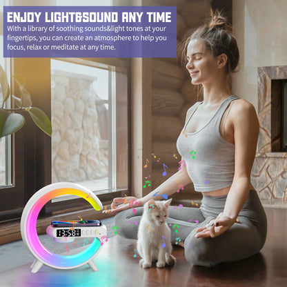 Smart LED Wake-Up Lamp (RGB + Speaker)