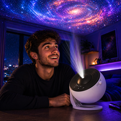 360° Galaxy Star Projector Lamp
