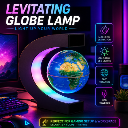 LED Levitating World Globe Lamp